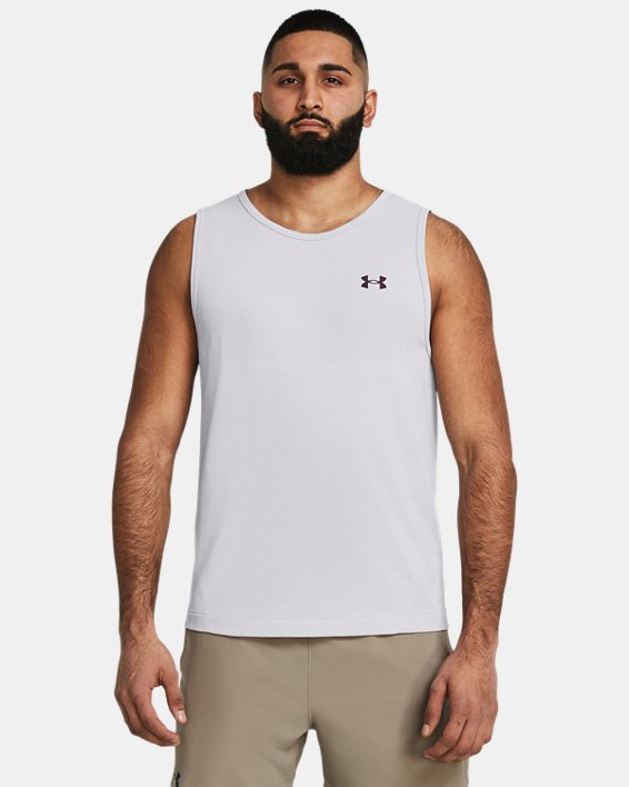 เสื้อกล้าม UA Vanish Elite Seamless สำหรับผู้ชาย in White image number 0